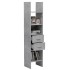 Estantería de madera contrachapada gris hormigón 40x35x180