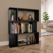 Estantería/divisor madera contrachapada negro 80x24x96 cm