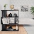 Estantería/divisor madera contrachapada negro 80x24x96