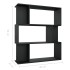 Estantería/divisor madera contrachapada negro 80x24x96