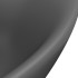 Lavabo lujoso con rebosadero cerámica gris oscuro 58,5x39