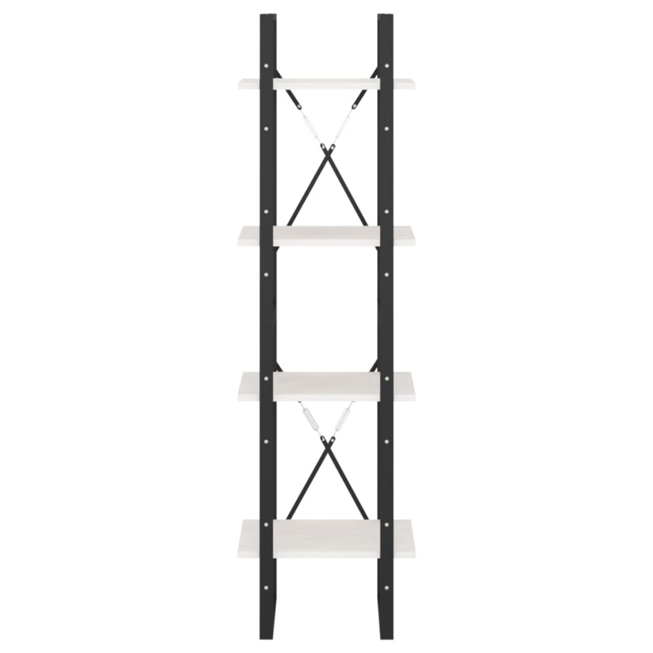 Estantería 4 niveles madera maciza de pino blanco 40x30x140