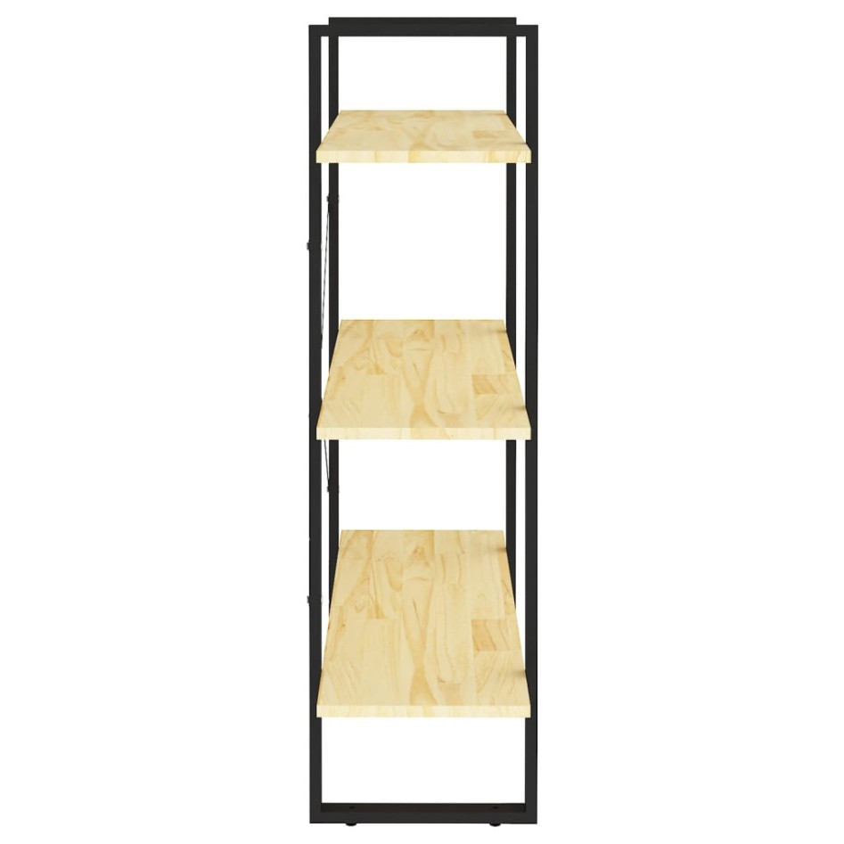 Estantería de 3 niveles madera maciza de pino 80x30x105