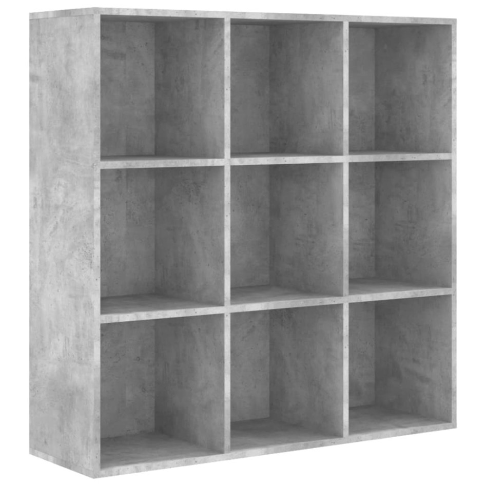 Estantería madera de ingeniería gris hormigón 98x29x97,5