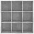 Estantería madera de ingeniería gris hormigón 98x29x97,5