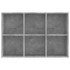 Estantería/Aparador madera ingeniería gris hormigón 66x30x98