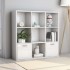 Estantería madera contrachapada blanco brillante 98x30x98