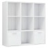 Estantería madera contrachapada blanco brillante 98x30x98