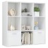 Estantería madera contrachapada blanco brillante 98x30x98