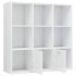 Estantería madera contrachapada blanco brillante 98x30x98