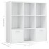 Estantería madera contrachapada blanco brillante 98x30x98