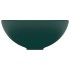 Lavabo de lujo redondo cerámica verde oscuro mate 32,5x14