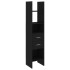 Estantería de madera contrachapada negro 40x35x180