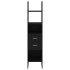 Estantería de madera contrachapada negro 40x35x180