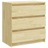 Mesita de noche madera maciza de pino 60x36x64
