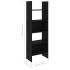 Estantería de madera contrachapada negro 60x35x180