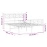 Estructura cama sin colchón con estribo metal blanco 120x190