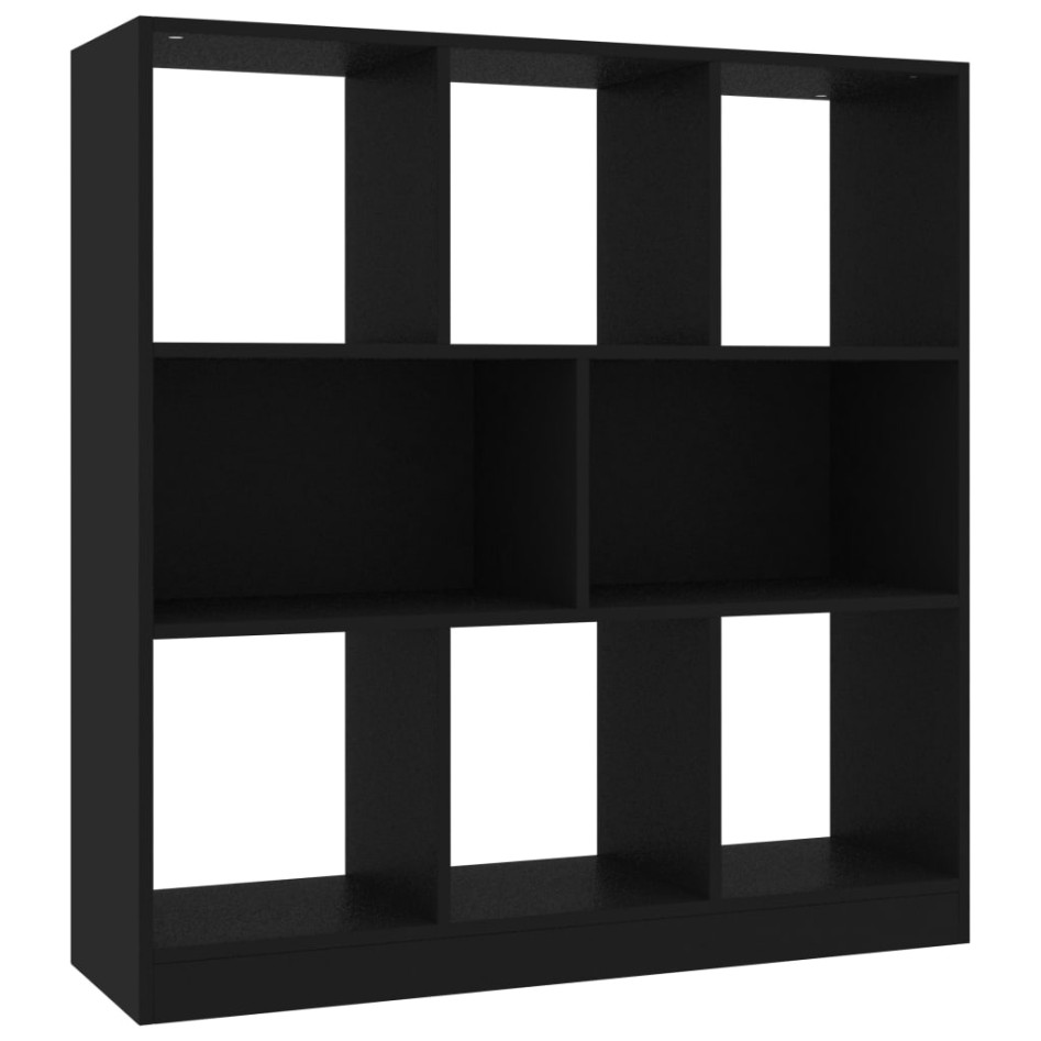 Estantería librería madera contrachapada negro