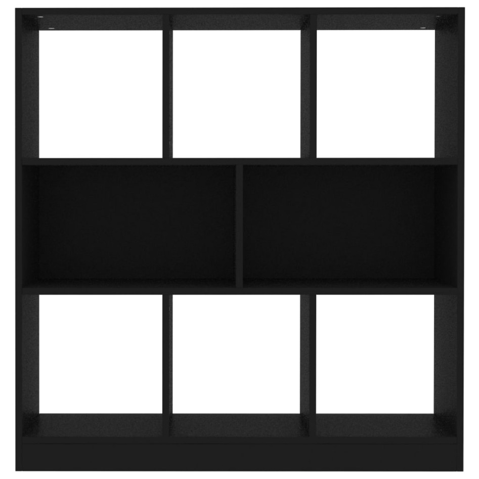 Estantería librería madera contrachapada negro