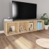 Estantería libros/mueble TV contrachapada roble 36x30x143
