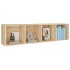 Estantería libros/mueble TV contrachapada roble 36x30x143