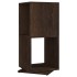 Armario giratorio aglomerado roble ahumado 34,5x34,5x75,5