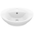 Lavabo lujoso con rebosadero  cerámica blanco mate 58,5x39