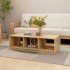 Mesa de centro de madera maciza de pino 110x50x34