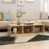 Mesa de centro de madera maciza de pino 110x50x34