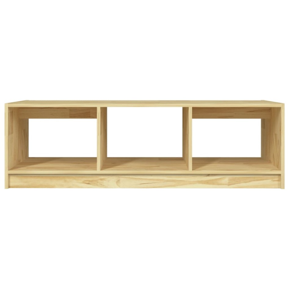 Mesa de centro de madera maciza de pino 110x50x34