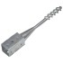 Picas de tierra 6 unidades acero galvanizado plateado 7x7x56