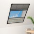 Mosquitera plisada para ventanas aluminio con sombra 80x120