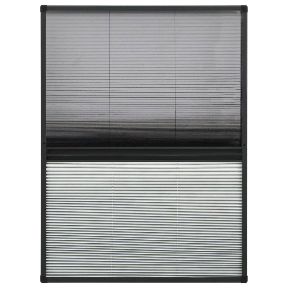 Mosquitera plisada para ventanas aluminio con sombra 80x120