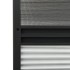 Mosquitera plisada para ventanas aluminio con sombra 80x120