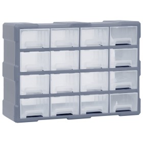 Organizador multicajones con 16 cajones medianos 52x16x37