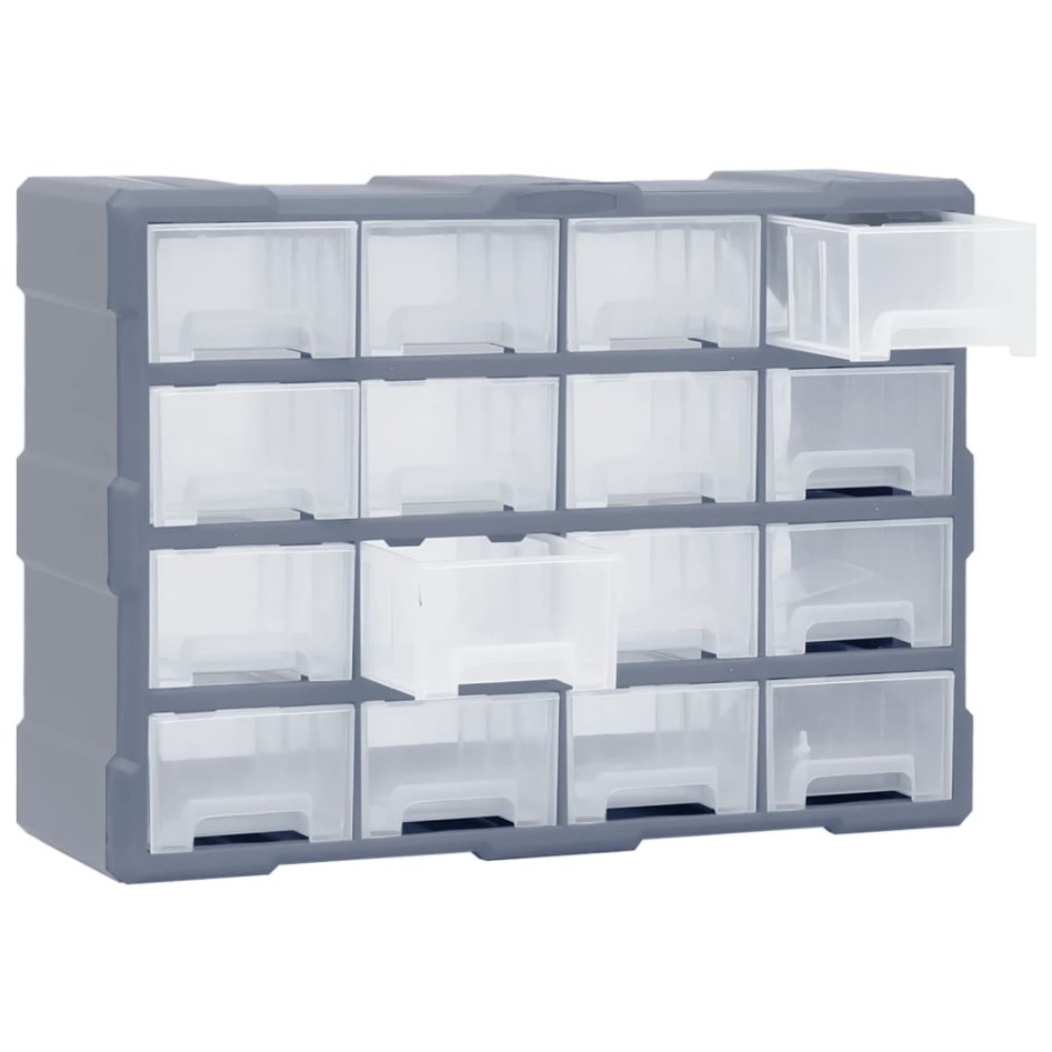 Organizador multicajones con 16 cajones medianos 52x16x37