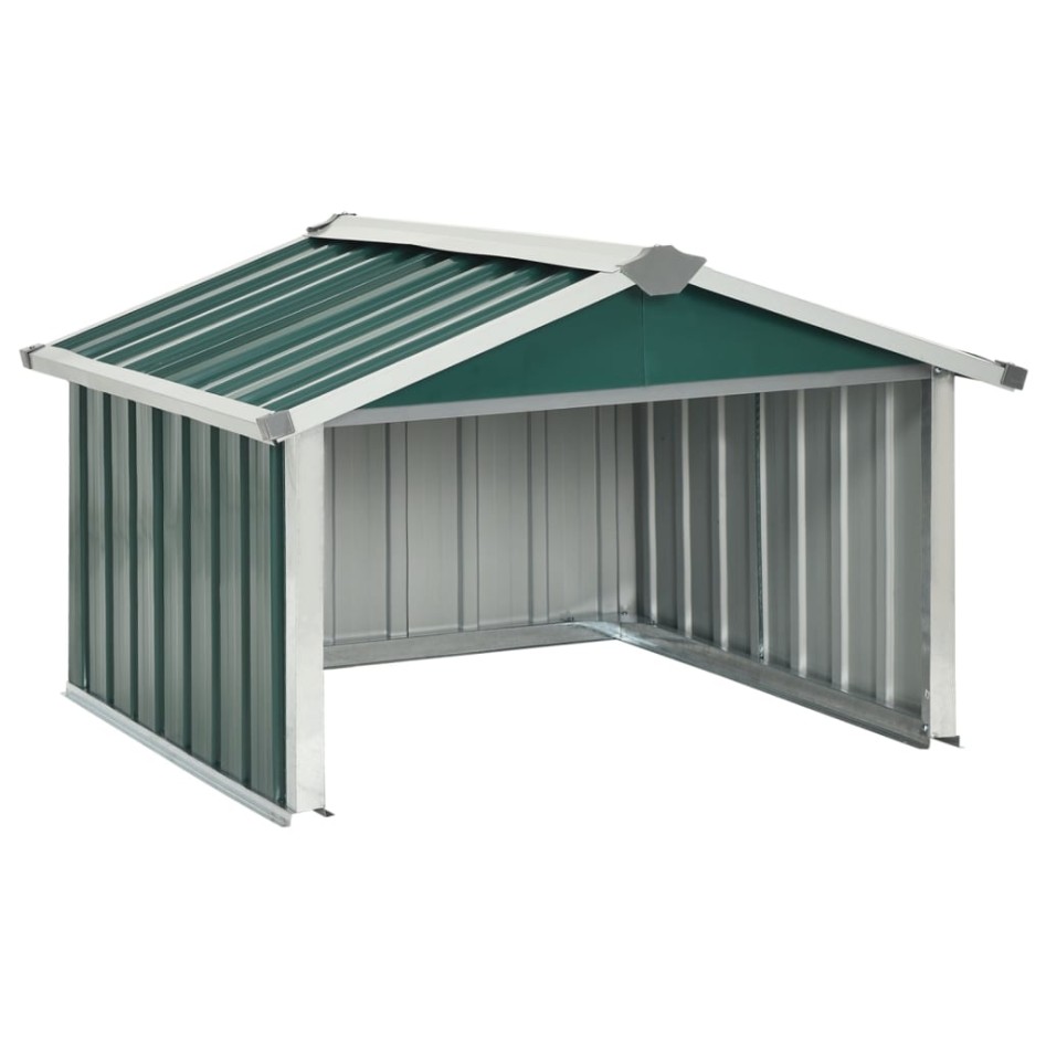 Cobertizo para cortacésped acero galvanizado verde 92x97x63