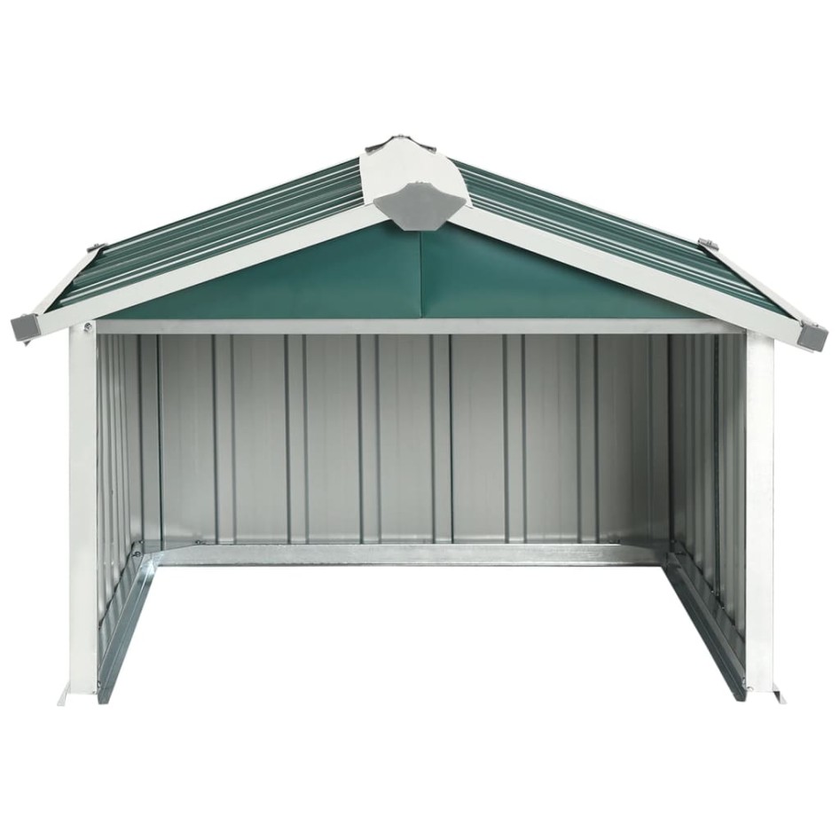 Cobertizo para cortacésped acero galvanizado verde 92x97x63