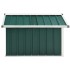 Cobertizo para cortacésped acero galvanizado verde 92x97x63