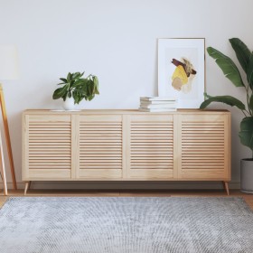 Puertas de armario de lamas 4 uds madera de pino 61,5x49,4