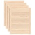 Puertas de armario de lamas 4 uds madera de pino 61,5x49,4