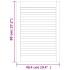 Puertas de armario de lamas 4 uds madera de pino 69x49,4
