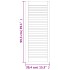 Puerta de armario de lamas 2 uds madera de pino 99,3x39,4