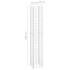 Arriates de gaviones 3 unidades hierro 30x30x200