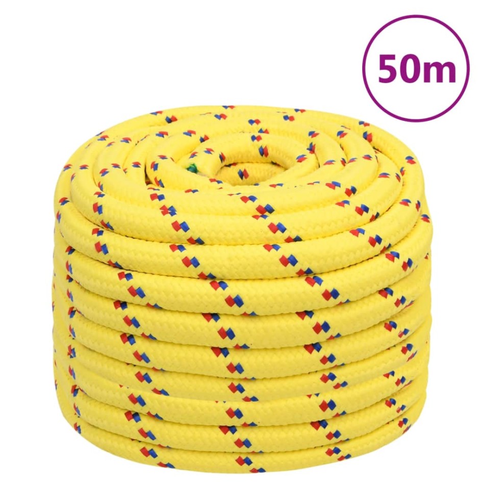 Cuerda de barco polipropileno amarillo 20 mm 50