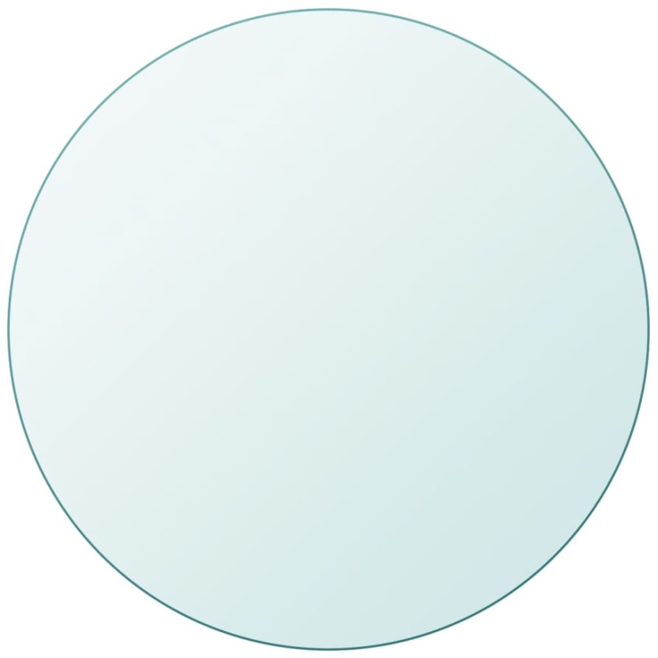 Tablero de mesa de cristal templado redondo 800