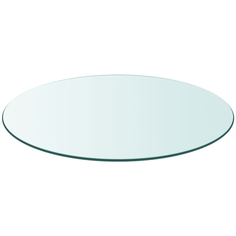 Tablero de mesa de cristal templado redondo 800