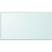 Tablero de mesa de cristal templado cuadrado 1200x650 mm