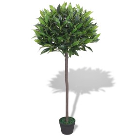 Árbol de laurel artificial con macetero 125 cm