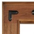 Espejo de madera maciza de acacia 50x50